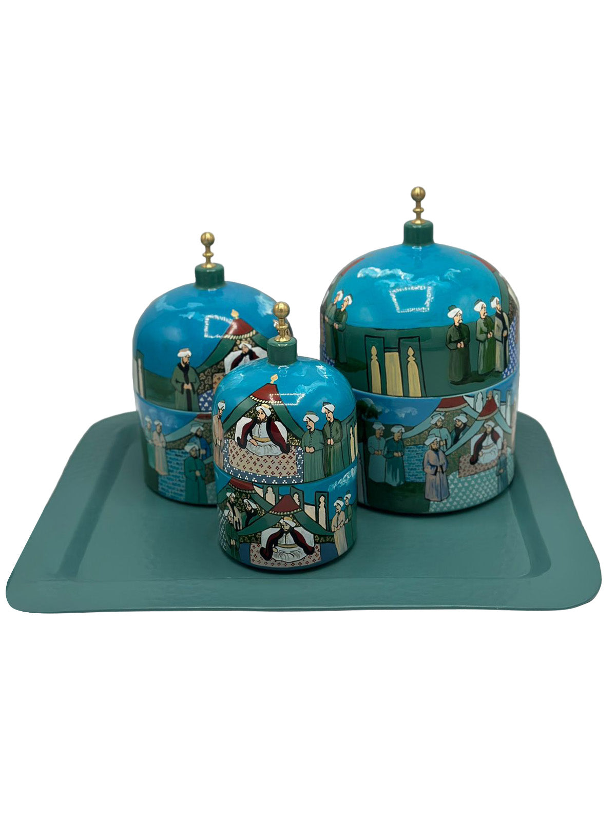 Ottoman Miniatures tray Set Jalal