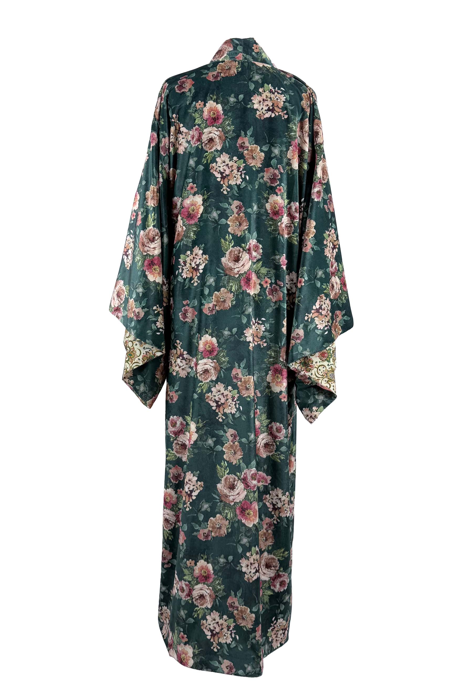 Kimono velvet floral print 7