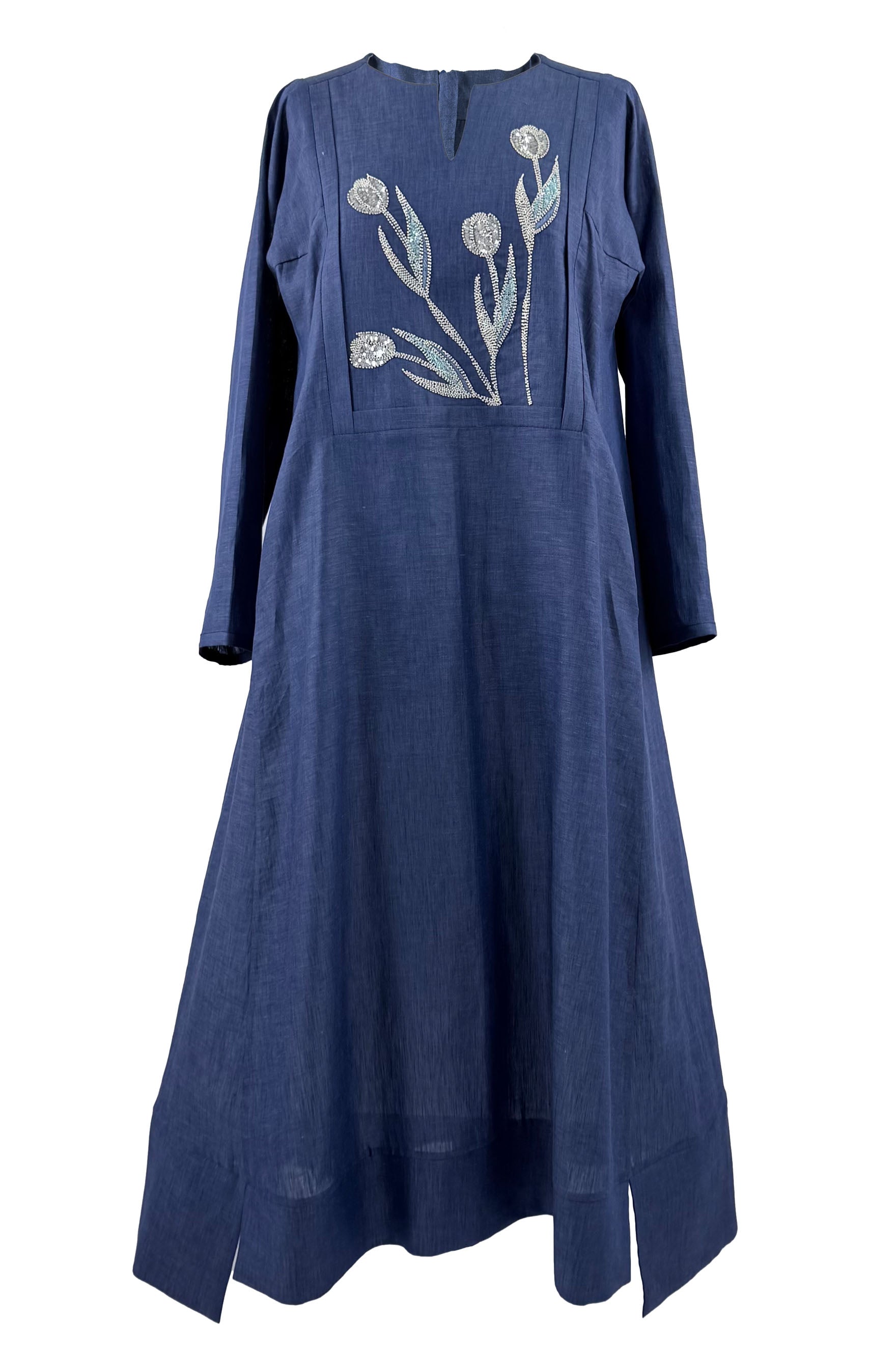 Linen floral jalaba