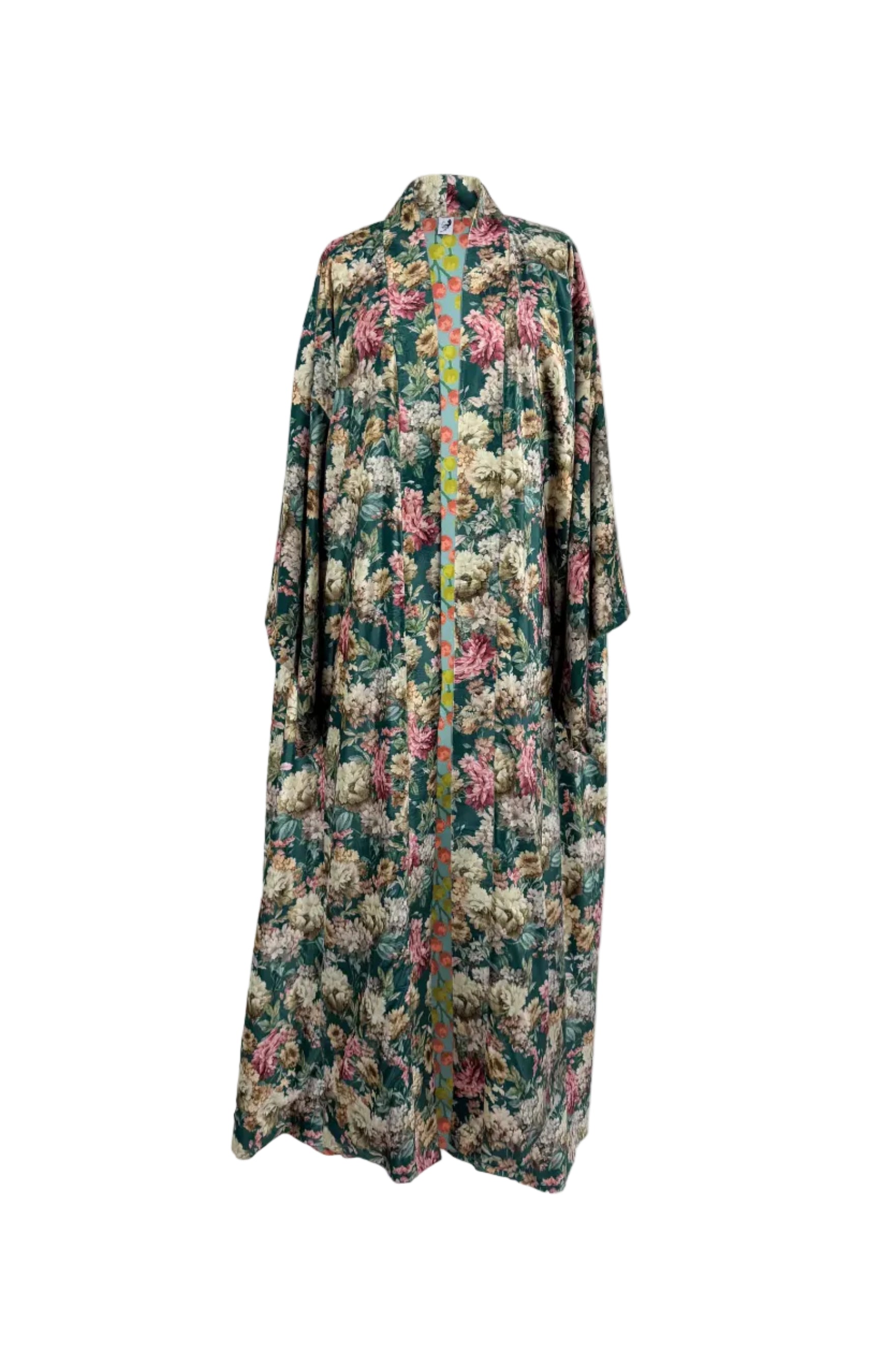 Kimono velvet floral print 3
