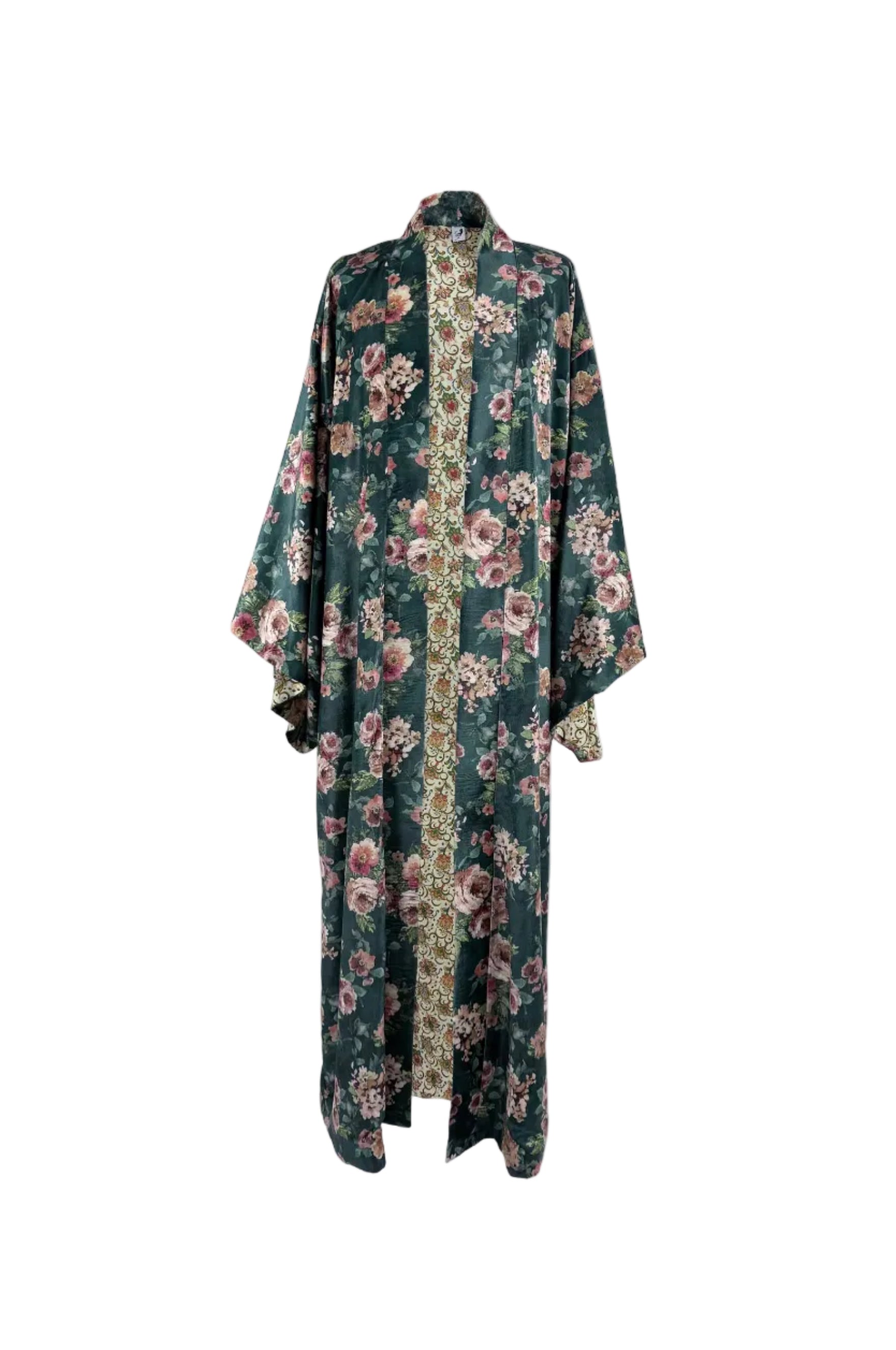 Kimono velvet floral print 7