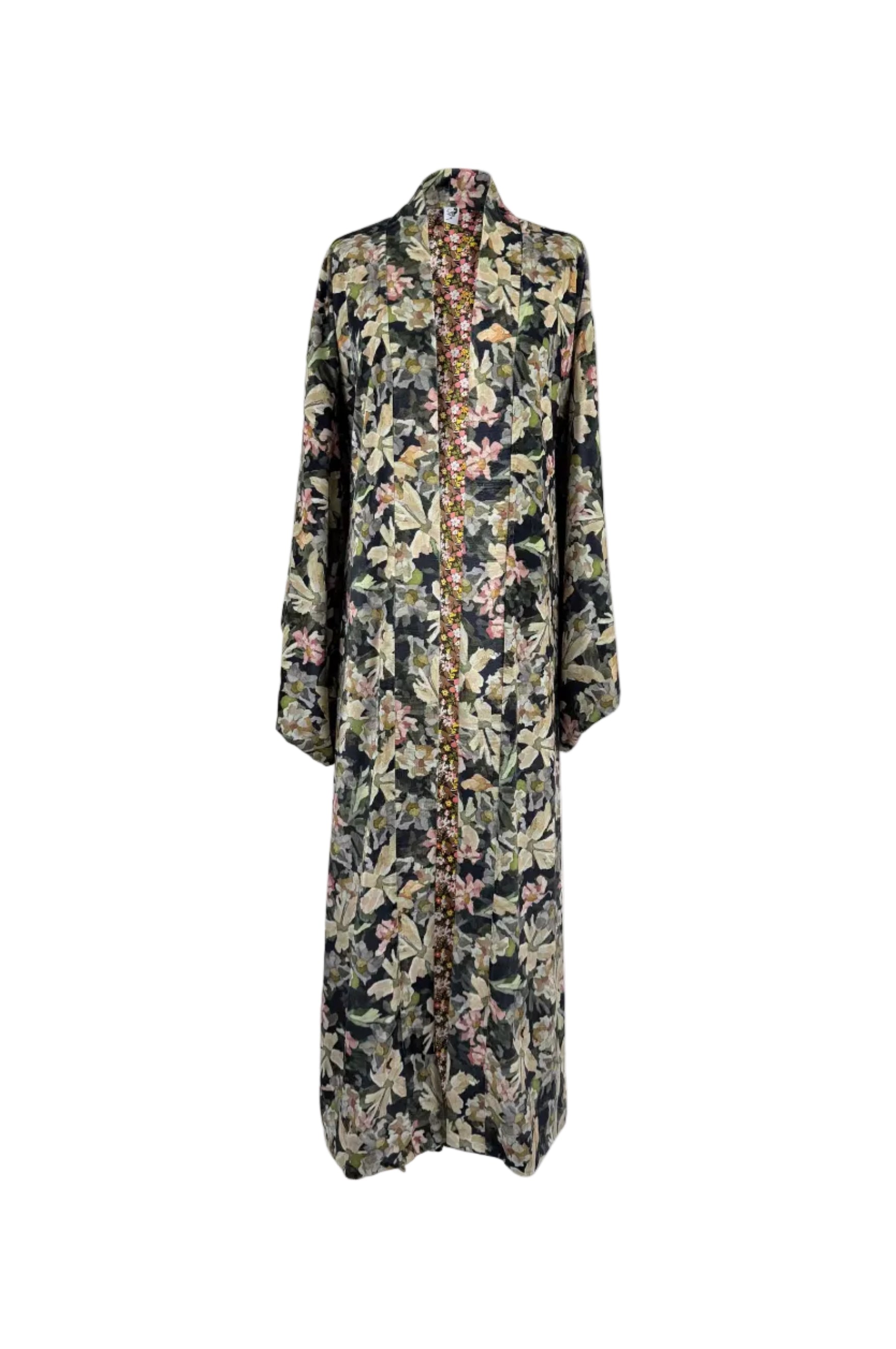 Kimono velvet floral print 6