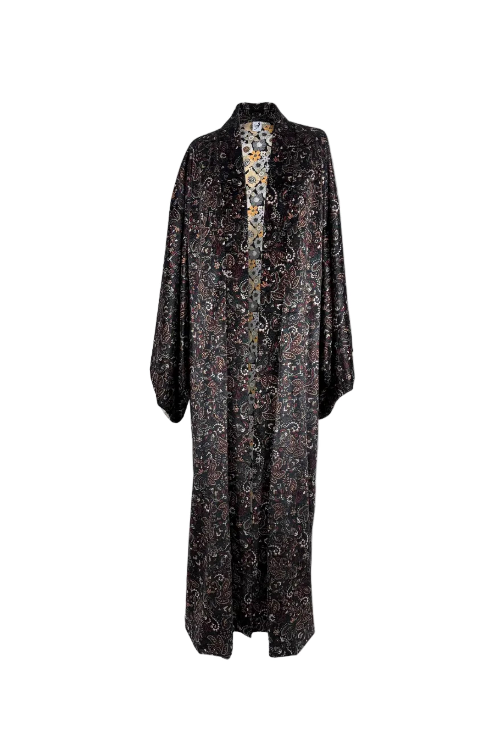 Kimono velvet floral print 5
