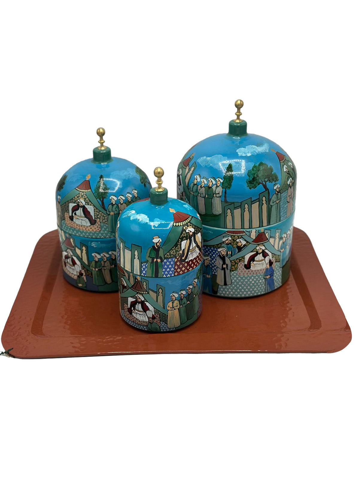 Ottoman Miniatures  tray Set Jalal