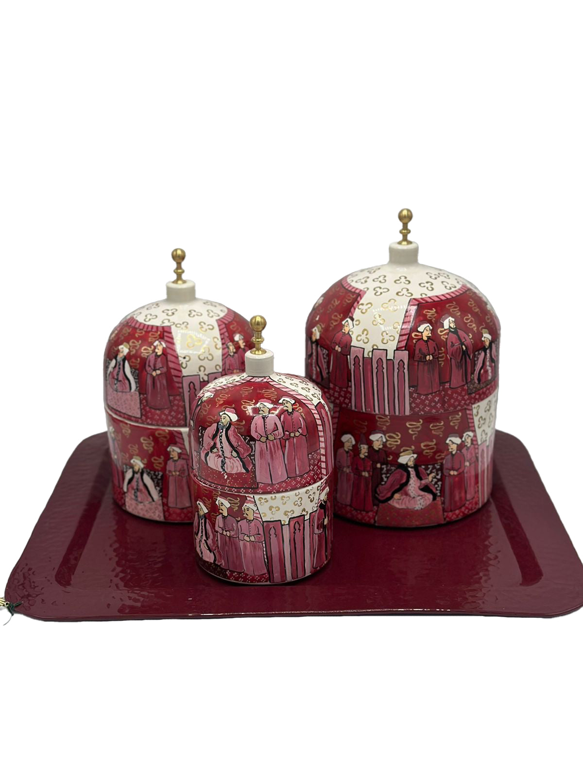 Ottoman Miniatures  tray Set Jalal