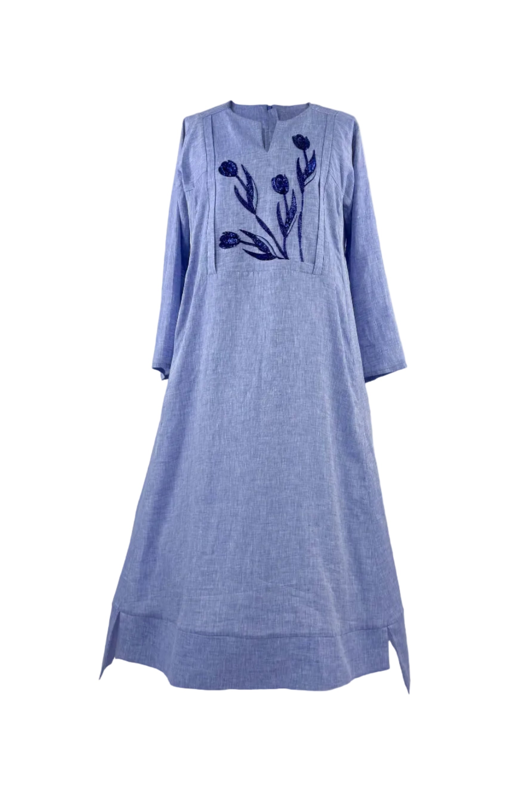 Linen floral jalaba