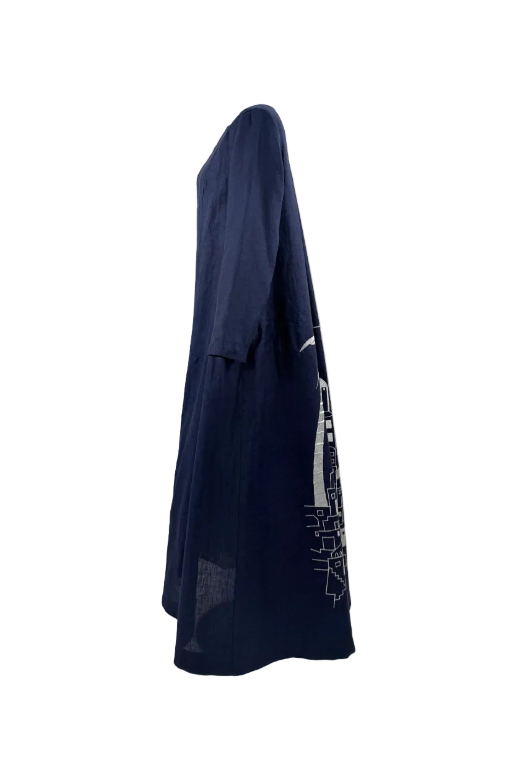 Coat Palm embroidered Linen
