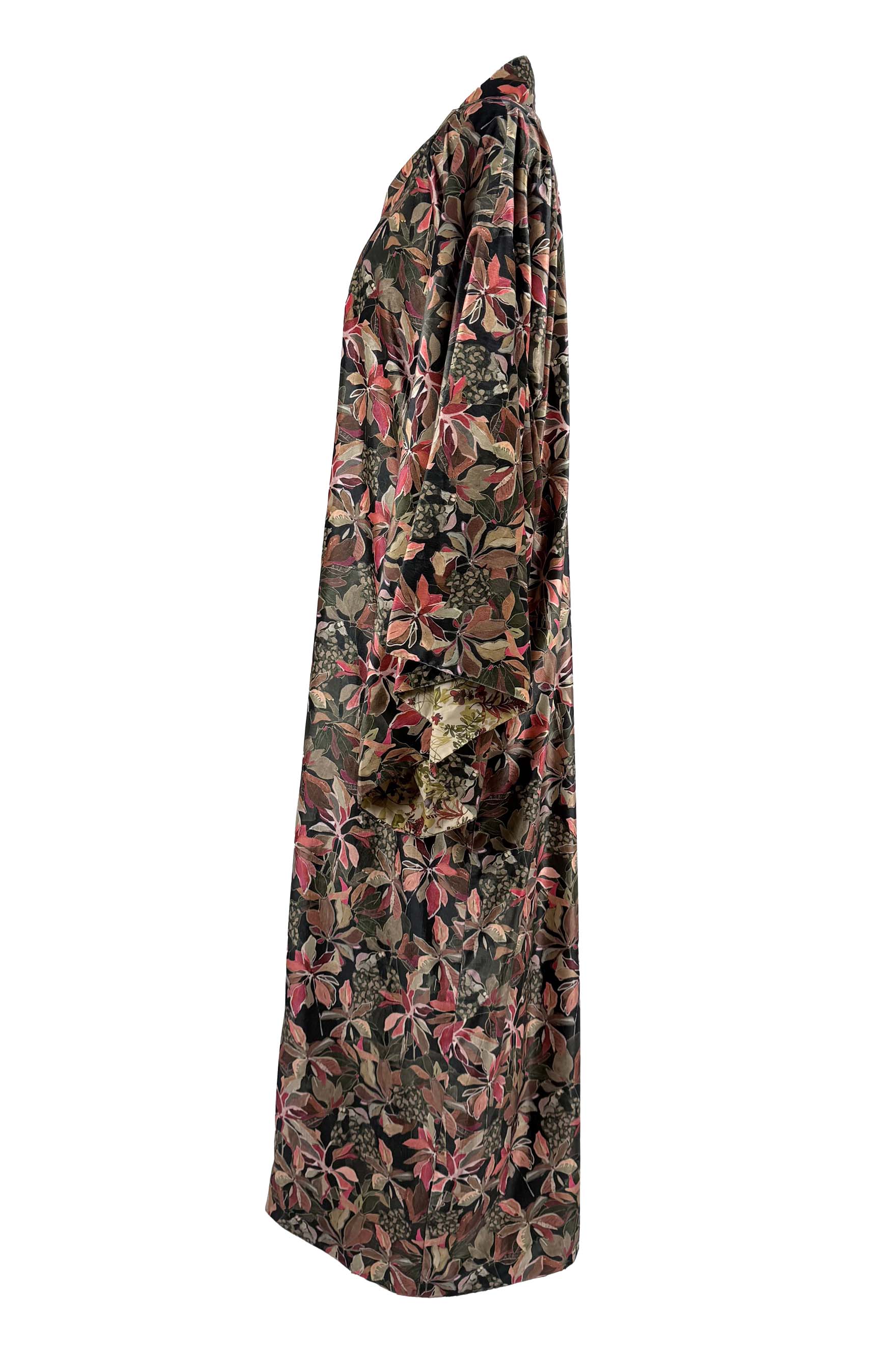 Kimono velvet flora print2