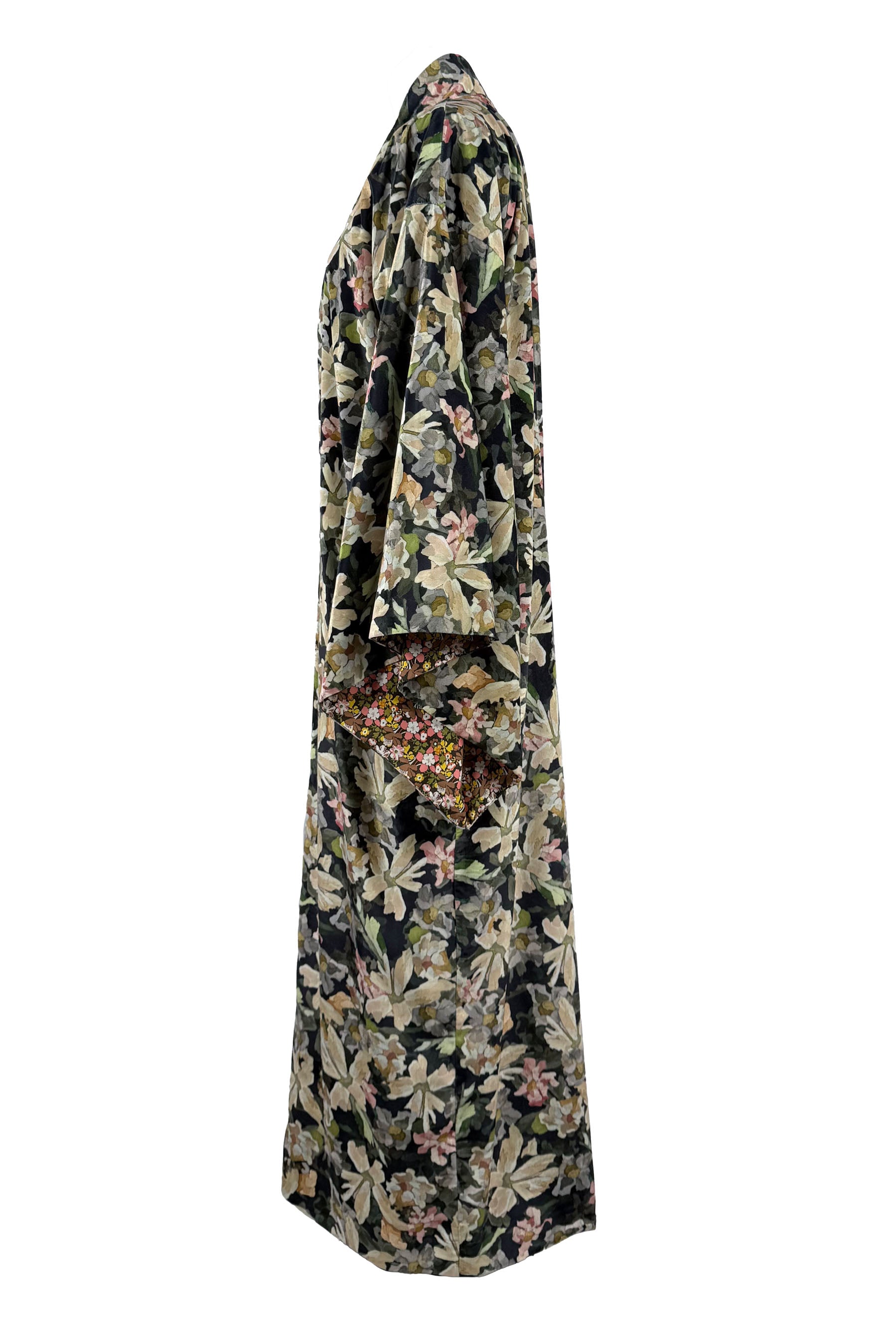 Kimono velvet floral print 6
