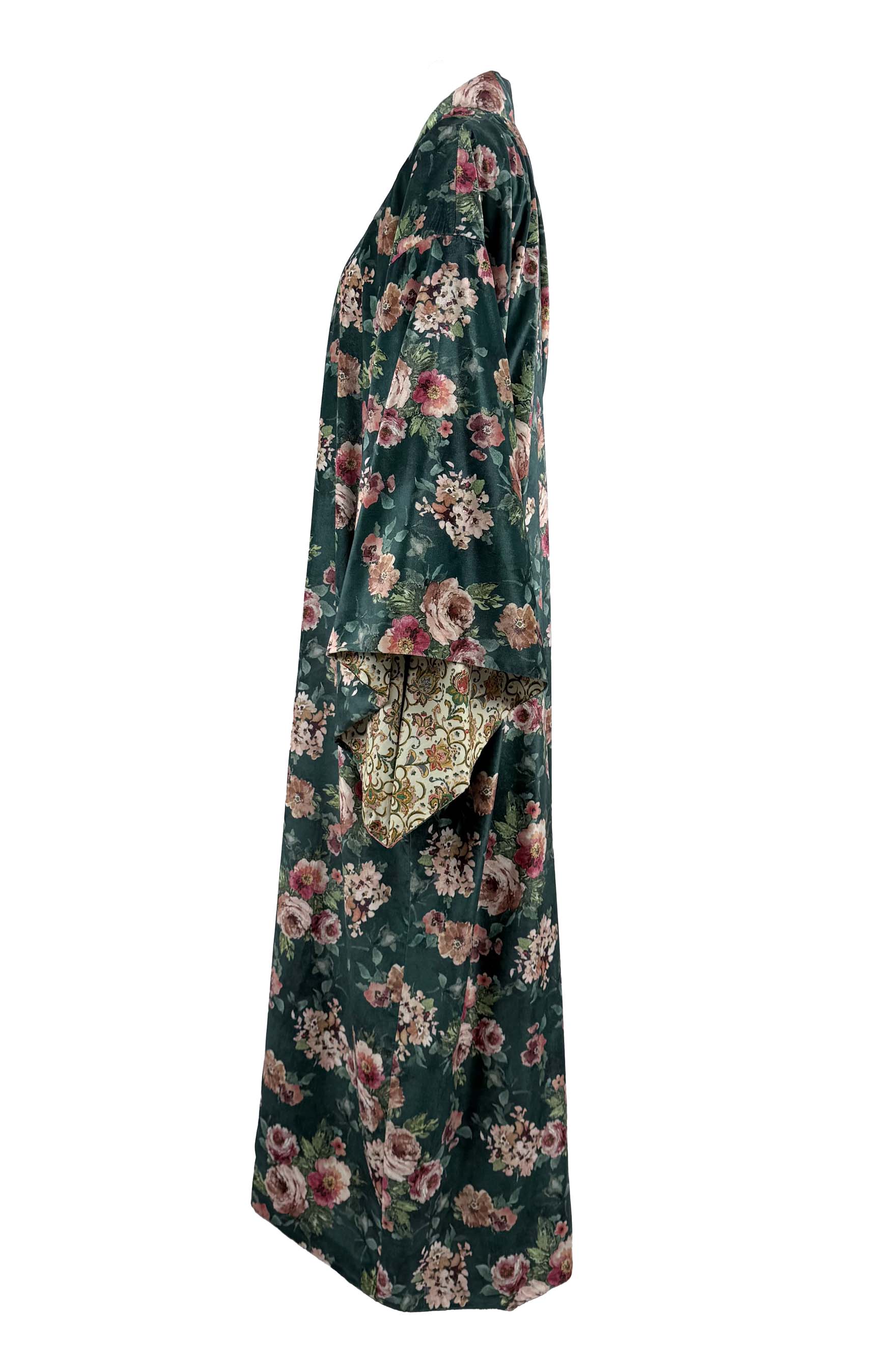 Kimono velvet floral print 7